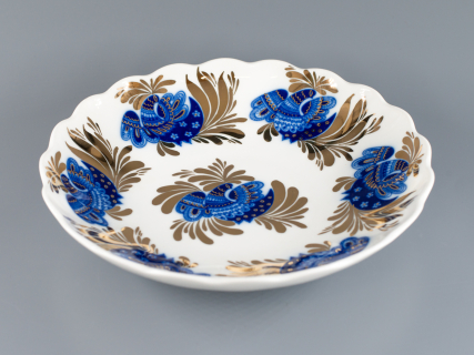 Сухарница, 215 мм, форма Тюльпан,  рисунок  Золотой сад арт. 80.00011.00.1, 