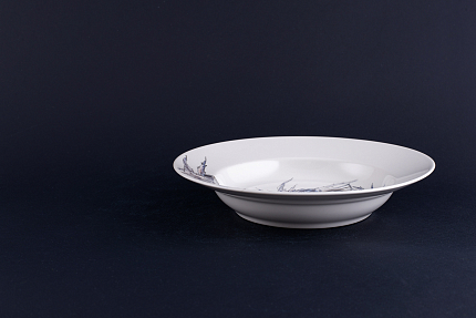 Тарелка Синеголовики на форме Глубокая арт 60.13552.00.1