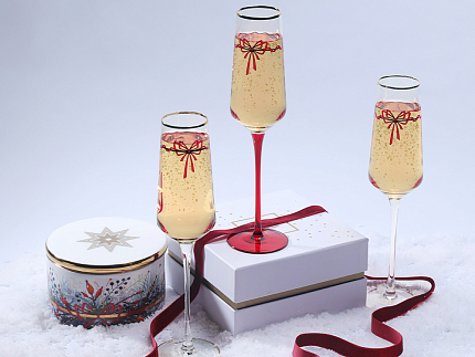 Набор из 2-х стаканов 500 мл, в подарочной упаковке, рисунок Календа, арт 14.11463.07