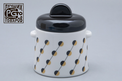 Сахарница форма Колокол рисунок Балтийский берег 2, арт. 80.45181.00.1, 