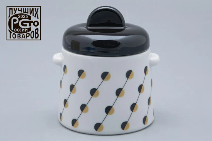 Сахарница форма Колокол рисунок Балтийский берег 2, арт. 80.45181.00.1, 