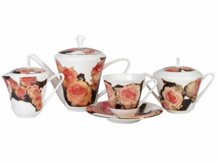 Сервиз чайный Сад Лето, 6 персон 15 предметов,  арт. 81.23798.00.1, 