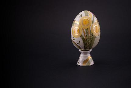 Яйцо пасхальное Жёлтые цветы, арт 60.21591.00.1