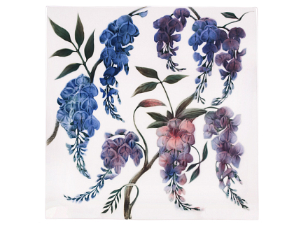 Пласт 350х350 форма Квадратный рисунок Глицинии (Синий дождь) арт. 80.89248.00.1