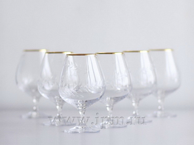 Набор (6 бокалов для коньяка) 550 мл Золотой арт. 14.00013.07