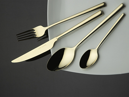 Комплект столовых приборов Модерн gold 4 персоны, 16 предметов арт. 14.12014.01