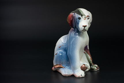 Скульптура Щенок Серый, арт 62.11229.00.1