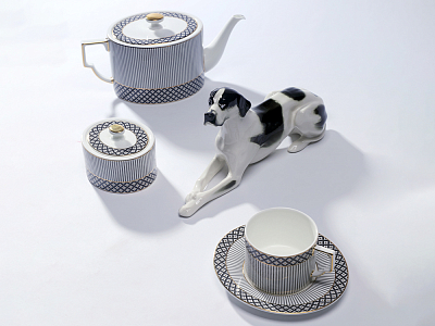 Сервиз чайный на 6 персон 14 предметов форма Элегия рисунок Elegant, арт. 81.34728.00.1