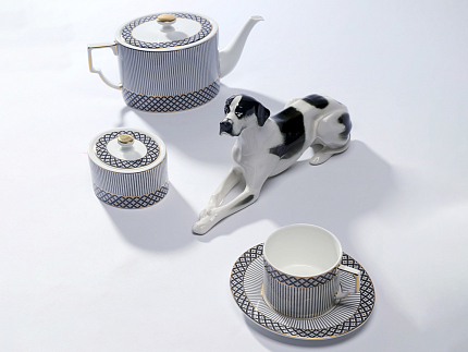 Сервиз чайный на 6 персон 14 предметов форма Элегия рисунок Elegant, арт. 81.34728.00.1