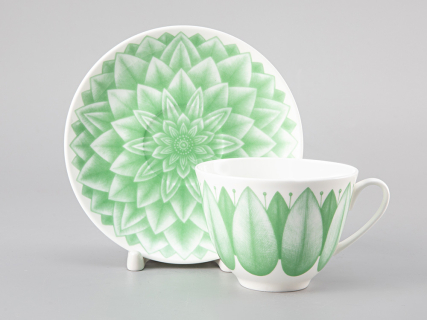 Чашка с блюдцем форма Весенняя-2 рисунок Aloha Lagoon, арт. 81.30489.00.1, 