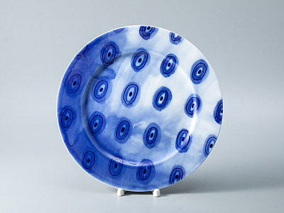 Тарелка мелкая 270 форма Европейская-2 рисунок Реки России. Лена, арт. 80.35361.00.1