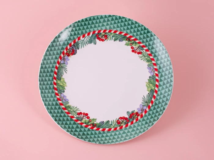 Набор тарелок 270 мм, 2 шт, форма Восточная, рисунок Зимняя история, арт. 81.11376.00.1, 