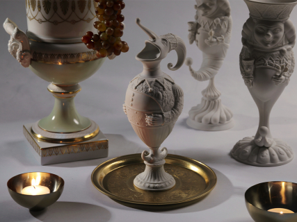 Скульптура Бахус в подарочной упаковке, рисунок Белый, арт. 81.33651.00.1, 