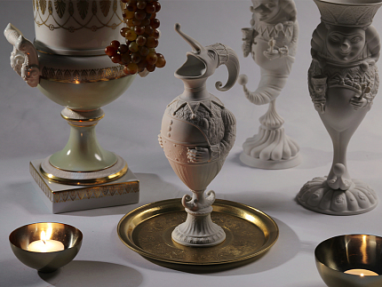 Скульптура Бахус в подарочной упаковке, рисунок Белый, арт. 81.33651.00.1