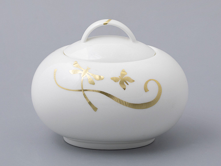 Сервиз чайный на 6 персон, 15 предметов, форма Оливия, рисунок Нежный ландыш, арт 81.31430.00.1