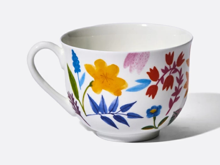 Чашка с блюдцем чайная 345 мл форма Ландыш рисунок Primavera арт. 81.30808.00.1, 