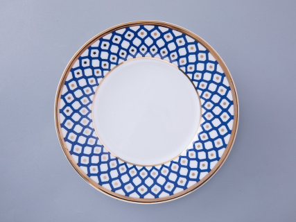 Чашка с блюдцем 250 мл форма Идиллия рисунок Индиго 2 арт. 81.31121.00.1, 