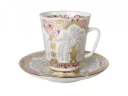 Чашка с блюдцем кофейная 165 мл.,  форма Майская,  рисунок Золотые вазочки арт. 81.10378.00.1, 