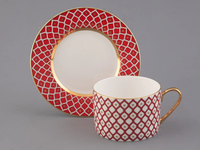 Чашка с блюдцем 250 мл форма Идиллия рисунок Скарлетт 1 арт. 81.26826.00.1, 