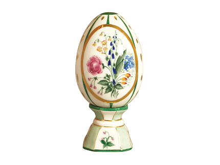 Яйцо пасхальное на подставке 115 мм рисунок Лютики арт. 80.04776.00.1