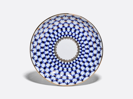 Чашка с блюдцем чайная 250 мл форма Тюльпан рисунок Кобальтовая сетка арт. 81.10105.00.1, 