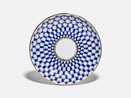 Чашка с блюдцем чайная 250 мл форма Тюльпан рисунок Кобальтовая сетка арт. 81.10105.00.1