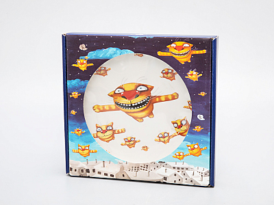 Подарочный набор дек. тарелка Эллипс Вася Ложкин. Вечерний полет, арт. 81.29341.00.1