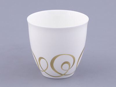 Чашка с блюдцем чайная форма Оливия рисунок Колечки, арт. 81.31427.00.1