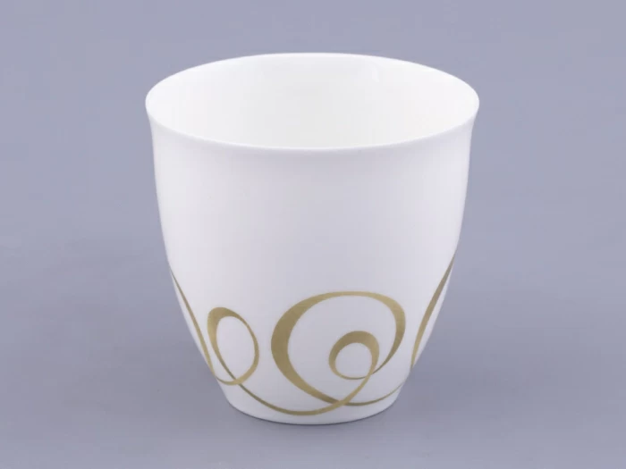 Чашка с блюдцем чайная форма Оливия рисунок Колечки, арт. 81.31427.00.1, 