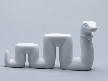 Скульптура форма Змей Меандр, рисунок Белый, арт. 82.74831.00.1