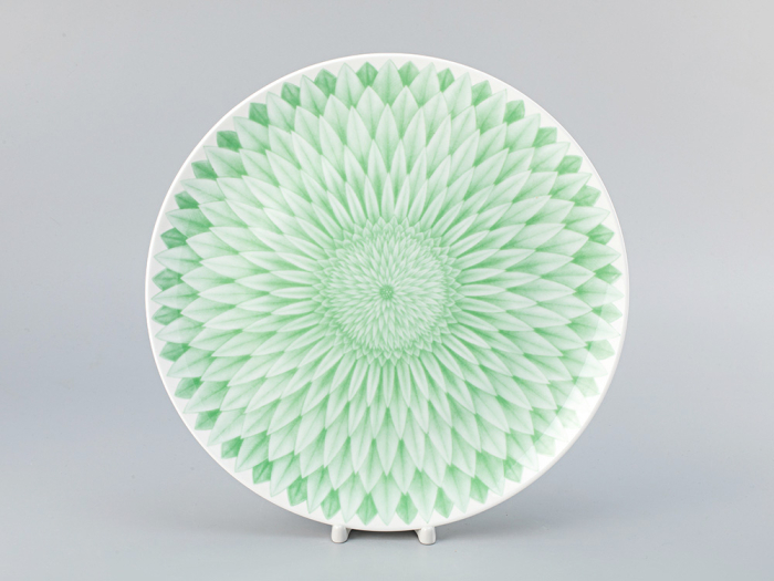 Блюдо круглое 310 мм форма Восточная рисунок Aloha Lagoon, арт. 80.40051.00.1, 