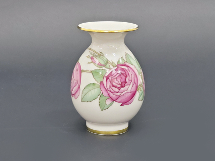 Ваза для цветов форма Березка №6 рисунок Улитка и розовый куст арт. 60.09237.00.5, 