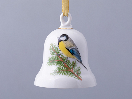 Колокольчик в подарочной упаковке, форма Петелька, рисунок Синица 81.31481.00.1