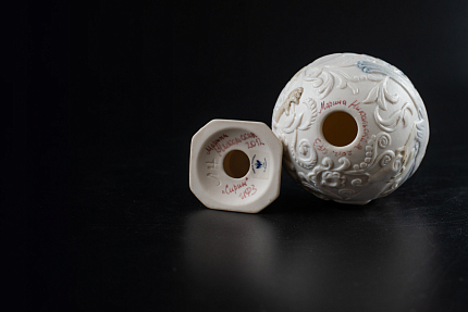 Яйцо пасхальное Птица-Сирин Белый, арт 60.05961.00.1