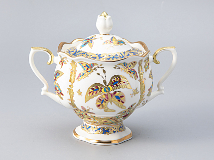 Сервиз кофейный форма Наташа рисунок Фантастические бабочки, 6 персон 20 предметов, арт. 81.20931.00.1