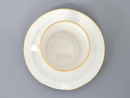 Чашка с блюдцем кофейная 205 мл., форма Молодежная, рисунок Золотая лента, арт 81.16426.00.1, 