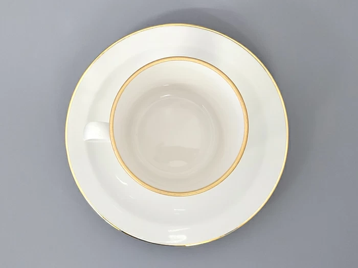 Чашка с блюдцем кофейная 205 мл., форма Молодежная, рисунок Золотая лента, арт 81.16426.00.1, 