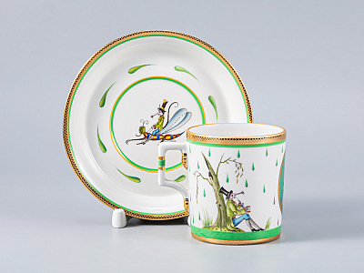 Сервиз чайный Гербовая Крысята-воришки, 6 персон 15 предметов, арт. 81.16925.00.1