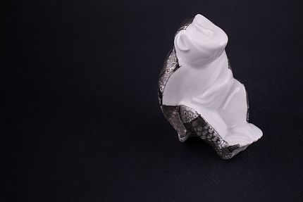 Скульптура Monkey, Серебряная арт 62.09311.00.1