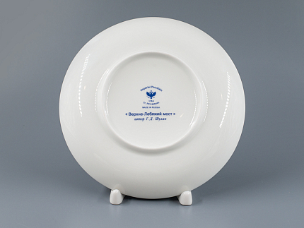 Бокал с блюдцем, форма Ленинградский, рисунок Верхне-Лебяжий мост, арт 81.27423.00.1