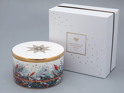 Шкатулка в подарочной упаковке форма Идиллия рисунок Календа арт. 81.31560.00.1