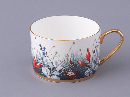 Чашка с блюдцем 250 мл форма Идиллия рисунок Календа, арт. 81.30758.00.1