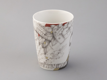 Бокал с блюдцем в подарочной упаковке, форма Гранд, рисунок Маршалы победы Константин Рокоссовский, арт. 81.33244.00.1, 