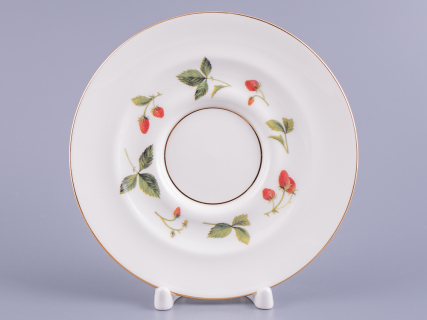 Чашка с блюдцем чайная форма Айседора рисунок Земляника, арт. 81.27540.00.1, 