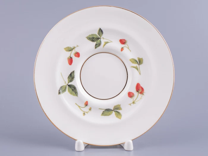 Чашка с блюдцем чайная форма Айседора рисунок Земляника, арт. 81.27540.00.1, 