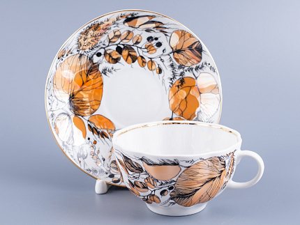 Чашка с блюдцем чайная Тюльпан Мой сад 250 мл арт. 81.16839.00.1