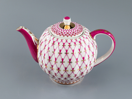 Чайник заварочный форма Тюльпан рисунок Сетка-Блюз 2 арт. 80.86209.00.1