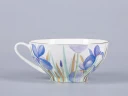 Чашка с блюдцем чайная 300мл, форма Купольная, рисунок Ирисы 2, арт 81.29657.00.1, 