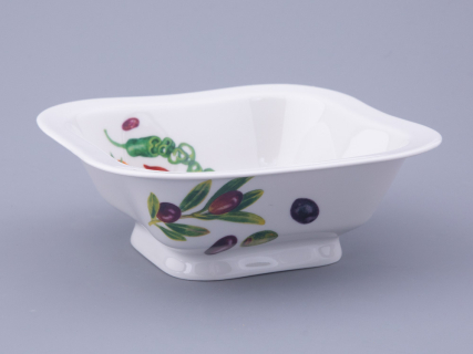 Салатник двухпорционный форма Молодежная квадратный рисунок Мамина Дача, арт. 80.48022.00.1, 