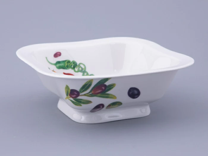 Салатник двухпорционный форма Молодежная квадратный рисунок Мамина Дача, арт. 80.48022.00.1, 